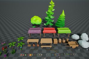 Unreal Engine – Low Poly Market Pack UE10504