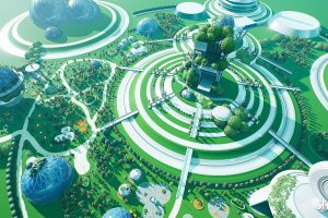 Unreal Engine – Stylized Solarpunk City Stylized Solar City Solarpunk City Solar 3D Stylised UE10264