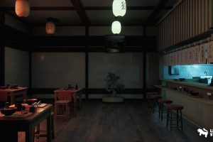 Unreal Engine – Ramen Restaurant Environment UE10227