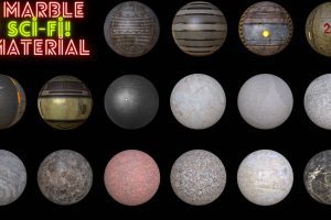 Unreal Engine – Marble Sci fi Material Pack UE10800